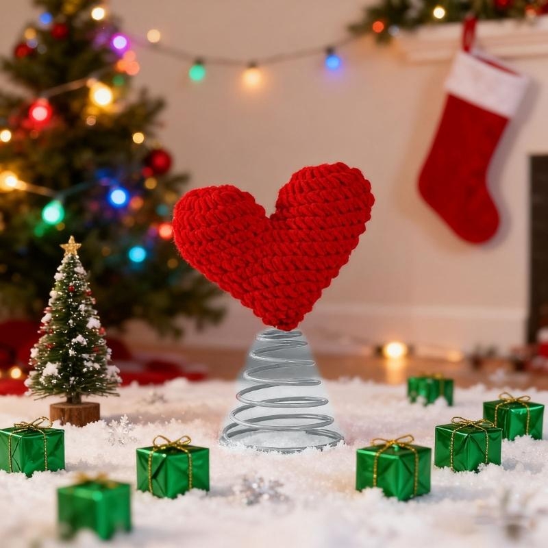 Star Tree Topper - أغطية شجرة الكريسماس على شكل قلب