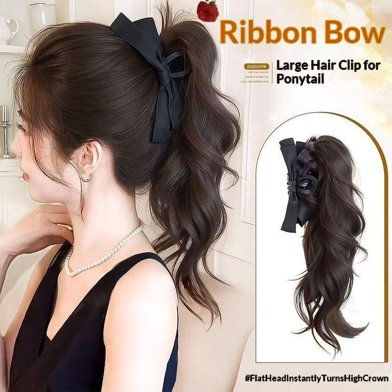 Ribbon Bow Gift - وصلة شعر صناعية بمشبك على شكل