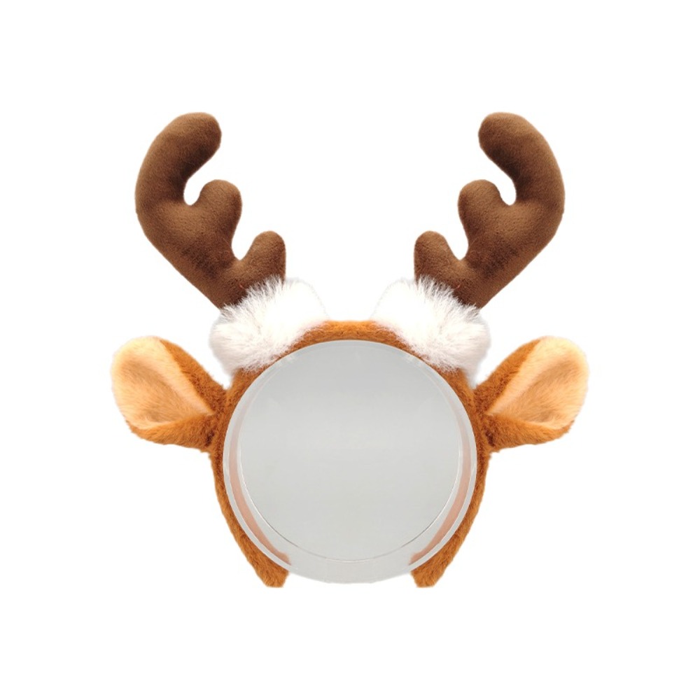 Reindeer Antlers Headband - طوق رأس واقعي من الفرو بتصميم