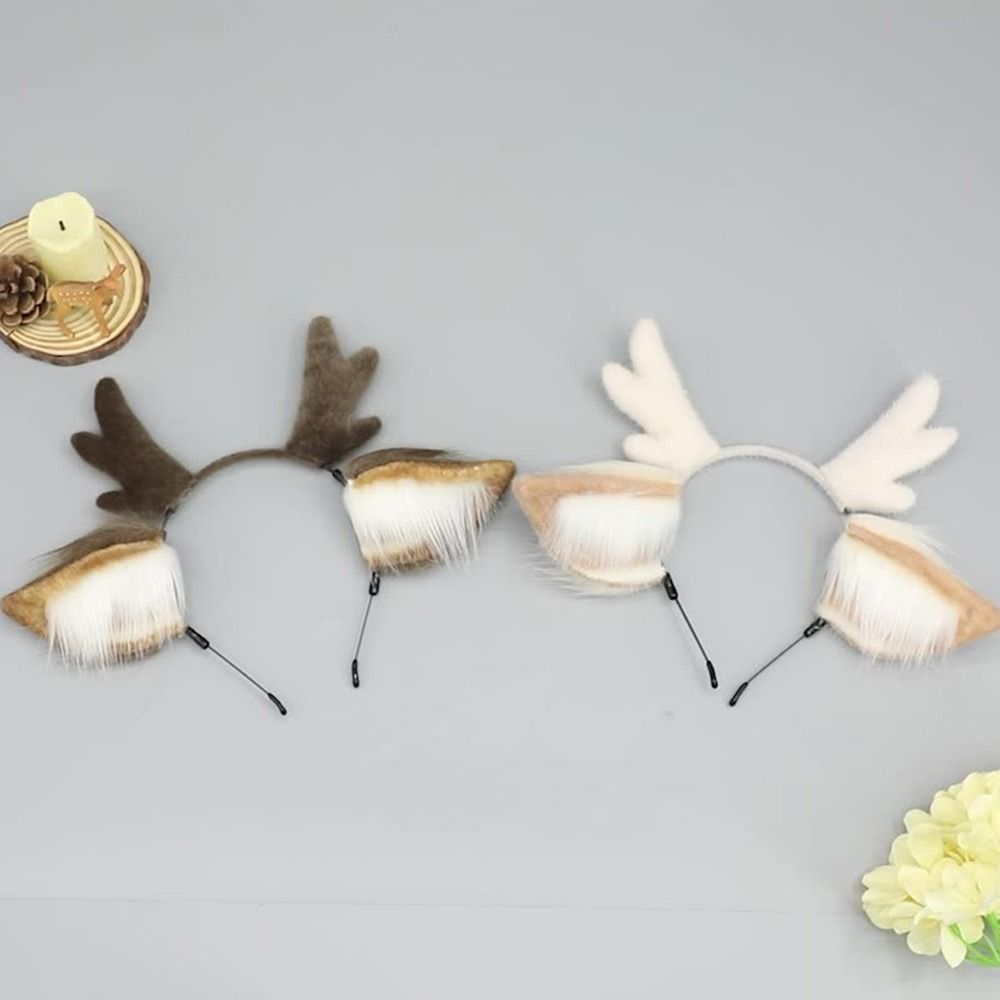 Reindeer Antlers Headband - آذان الغزلان الرنة قرن الوعل عقال