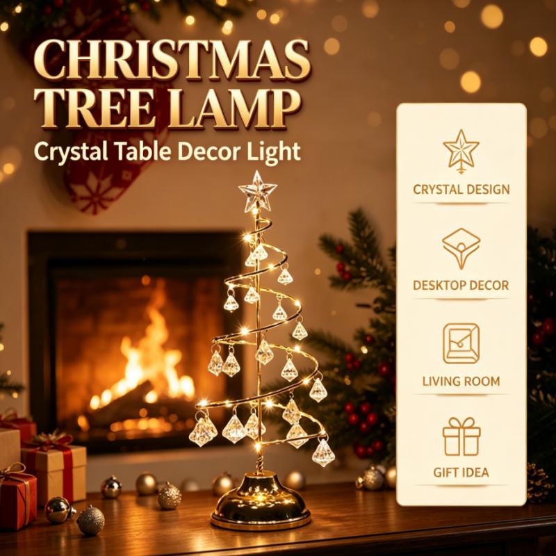 Star Tree Topper - مصباح طاولة على شكل شجرة عيد