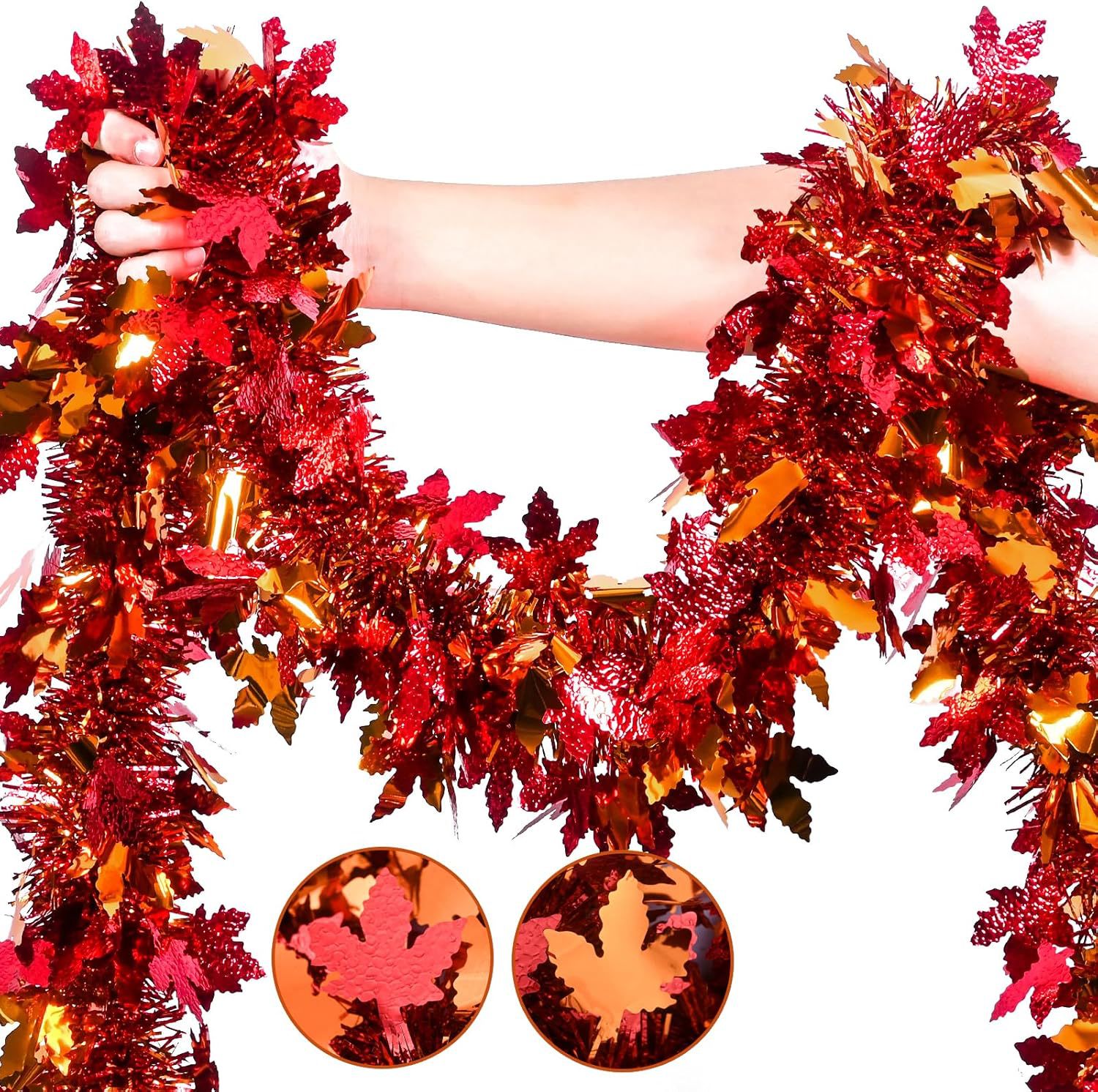 Tinsel Garland Decoration - زينة خريفية لعيد الشكر، ديكورات الخريف