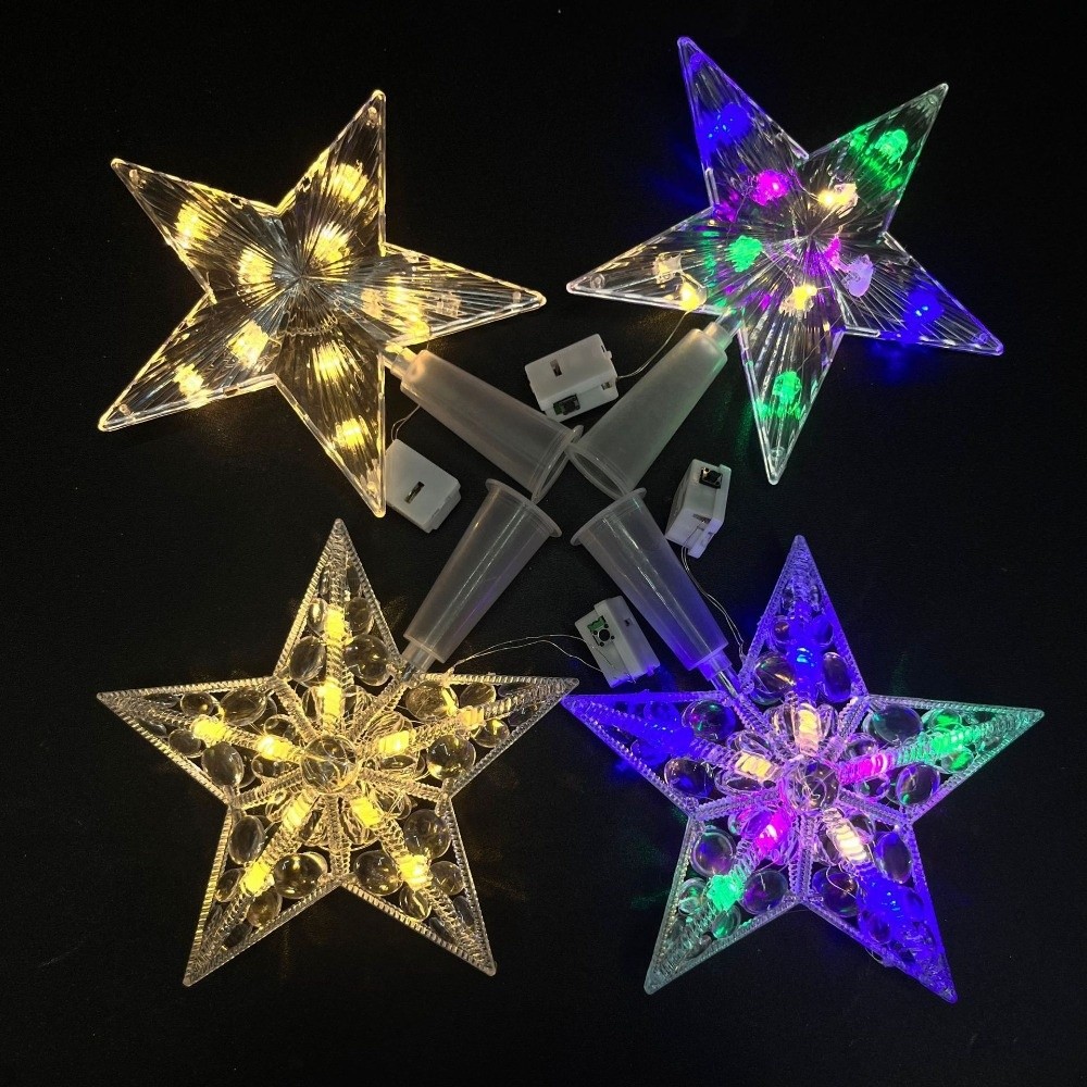 جديد مضاءة ستار شجرة عيد الميل - مراجعة Star Tree Topper وسعره