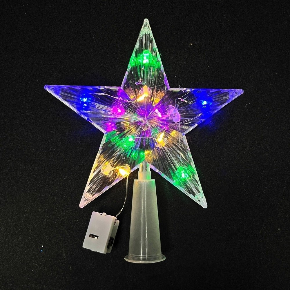 جديد مضاءة ستار شجرة عيد الميل - مراجعة Star Tree Topper وسعره