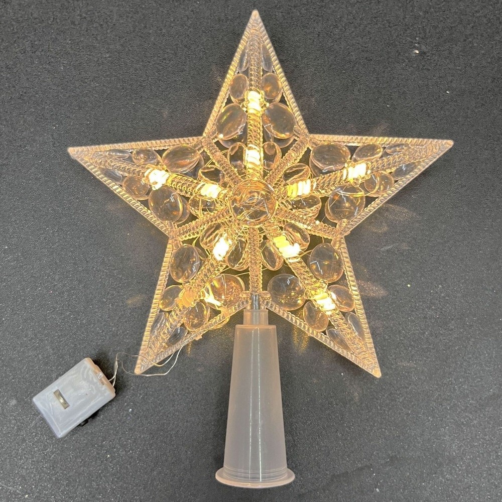 جديد مضاءة ستار شجرة عيد الميل - مراجعة Star Tree Topper وسعره