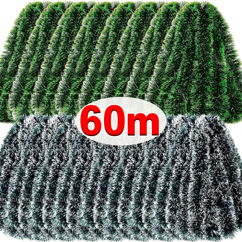 60/4 متر عيد الميلاد بهرج أشرط - مراجعة Tinsel Garland Decoration وسعره