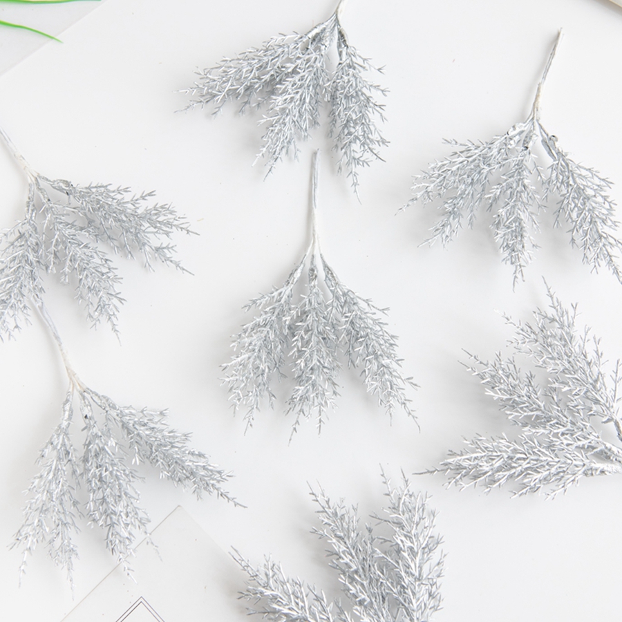 6 قطعة النباتات الاصطناعية الذ - مراجعة Christmas Tree Artificial وسعره