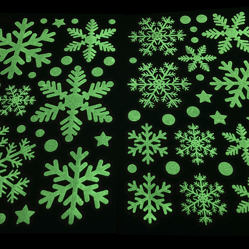 عيد الميلاد مضيئة ندفة الثلج ن - مراجعة Snowflake Window Decal وسعره
