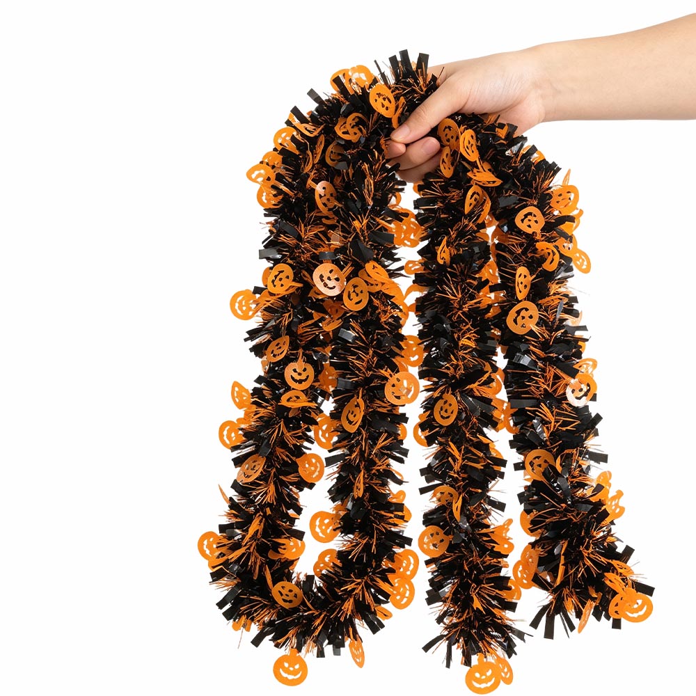ستارة هالوين من الفويل مع شراش - مراجعة Tinsel Garland Decoration وسعره