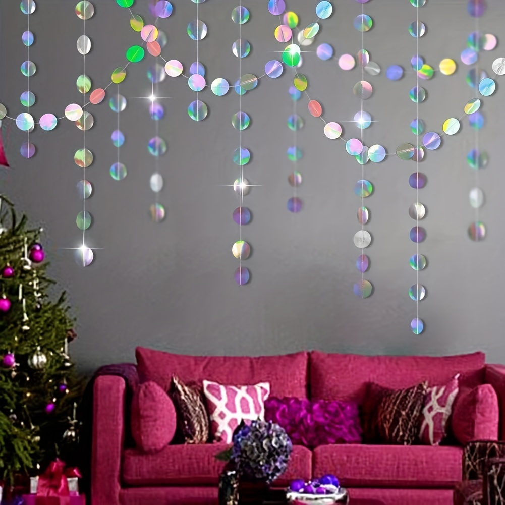 قطعة واحدة من أكاليل الدائرة ا - مراجعة Tinsel Garland Decoration وسعره