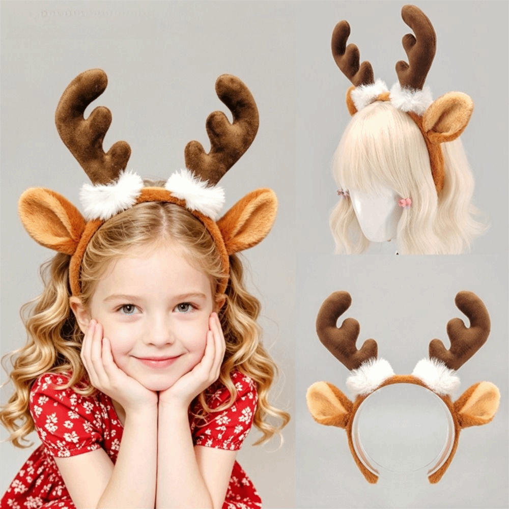 طوق رأس واقعي من الفرو بتصميم  - مراجعة Reindeer Antlers Headband وسعره