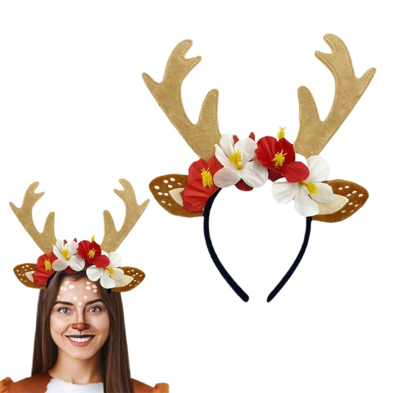 مجموعة أزياء الرنة تنورة توتو  - مراجعة Reindeer Antlers Headband وسعره