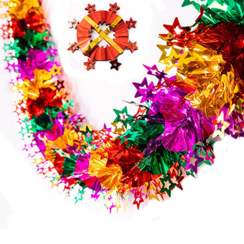 أكاليل زينة عيد الميلاد ثلاثية - مراجعة Tinsel Garland Decoration وسعره