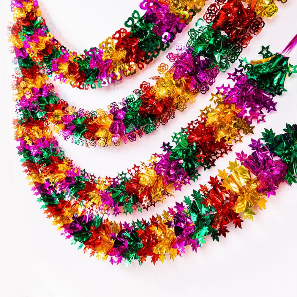 أكاليل زينة عيد الميلاد ثلاثية - مراجعة Tinsel Garland Decoration وسعره