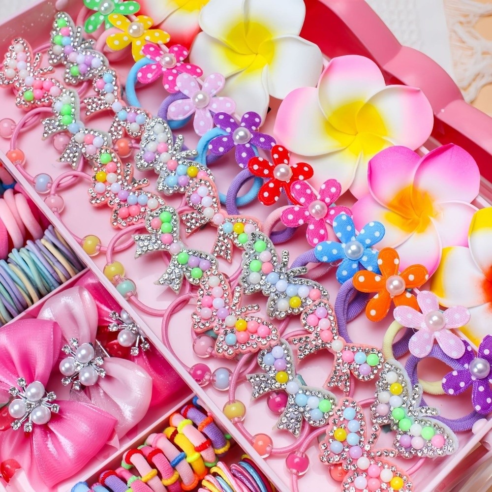 مجموعة إكسسوارات شعر مرنة عالي - مراجعة Ribbon Bow Gift وسعره