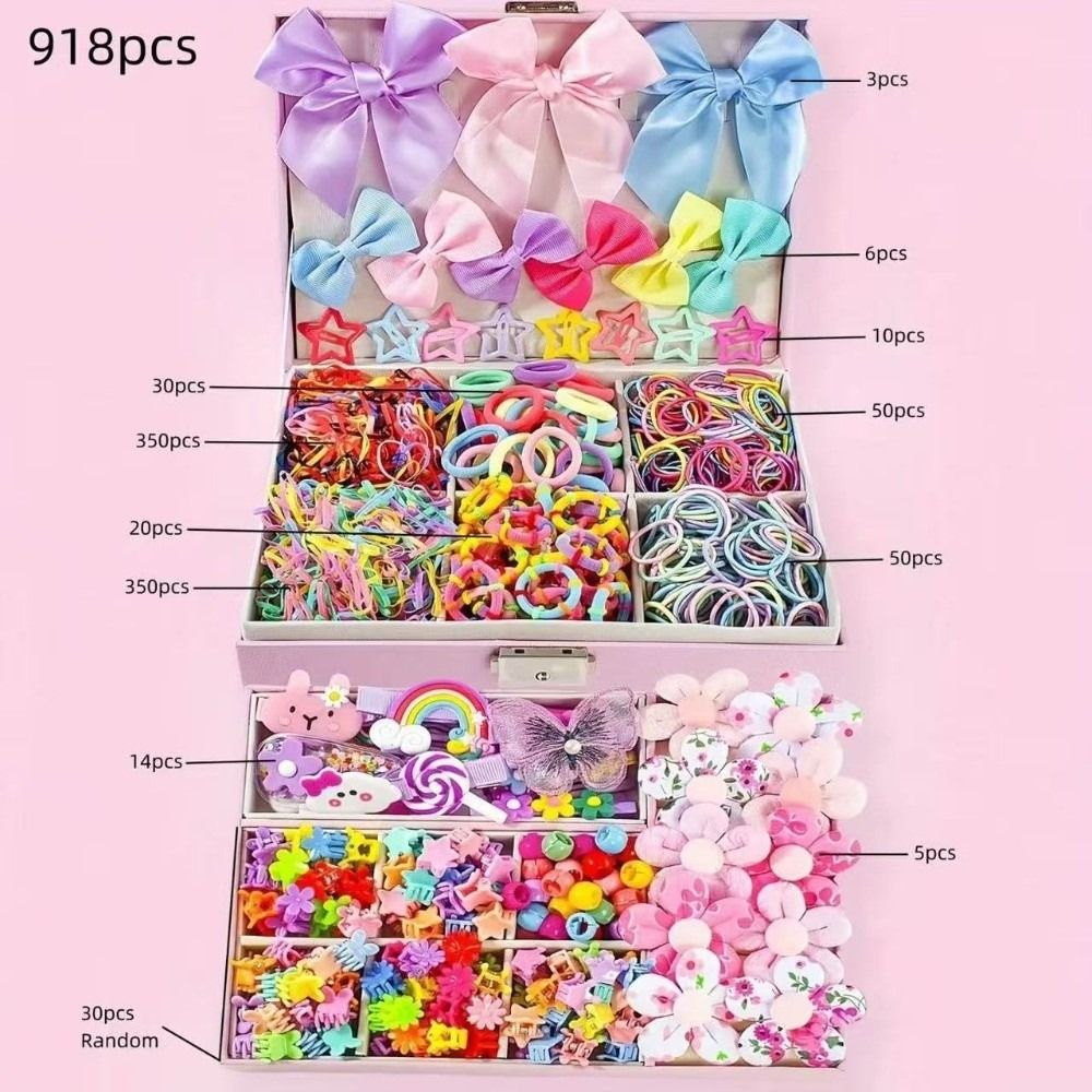مجموعة إكسسوارات شعر مرنة عالي - مراجعة Ribbon Bow Gift وسعره