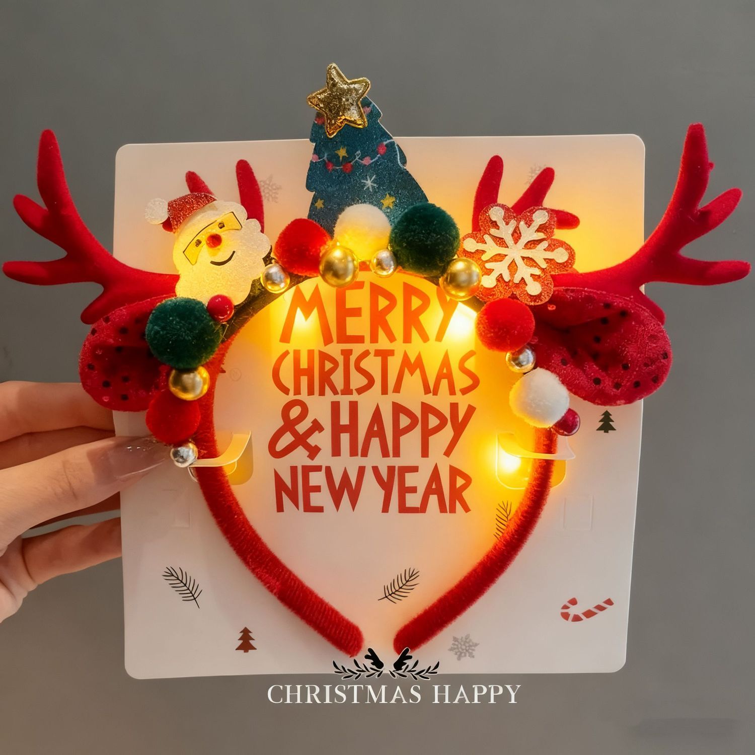 طوق رأس عيد الميلاد على شكل قر - مراجعة Reindeer Antlers Headband وسعره