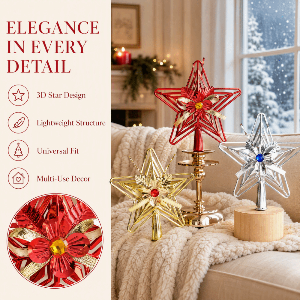نجمة بلاستيكية مطلية بالكهرباء - مراجعة Star Tree Topper وسعره