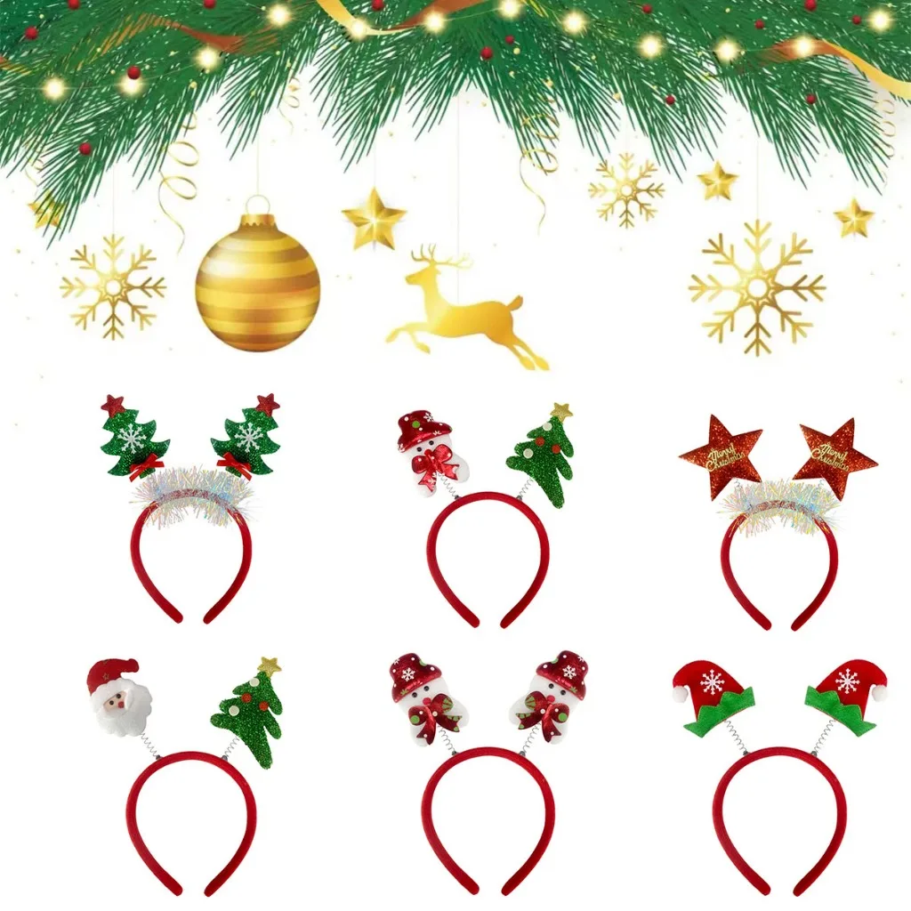 10 قطعة عيد الميلاد هيرباند حف - مراجعة Reindeer Antlers Headband وسعره