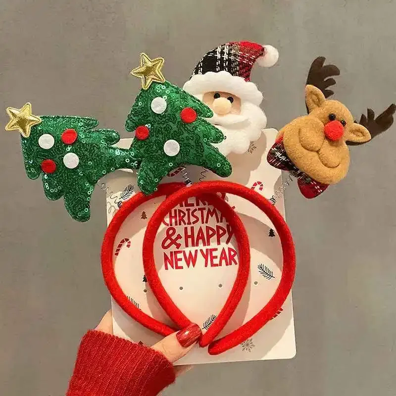10 قطعة عيد الميلاد هيرباند حف - مراجعة Reindeer Antlers Headband وسعره
