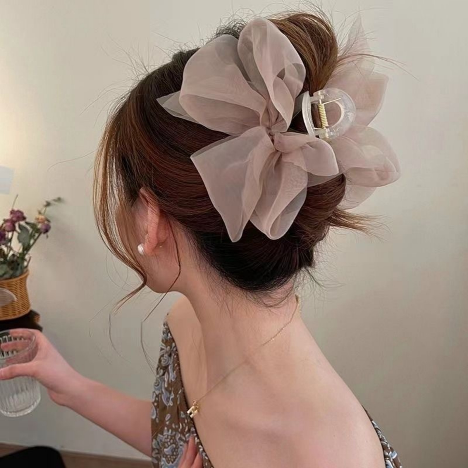 1PCFashion شبكة تول كبير القوس - مراجعة Ribbon Bow Gift وسعره