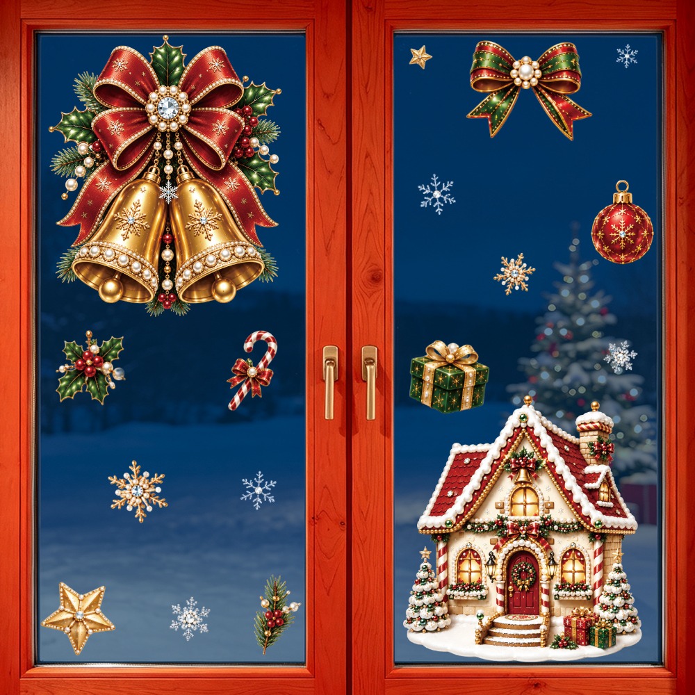 ملصقات نوافذ جديدة لعيد الميلا - مراجعة Snowflake Window Decal وسعره
