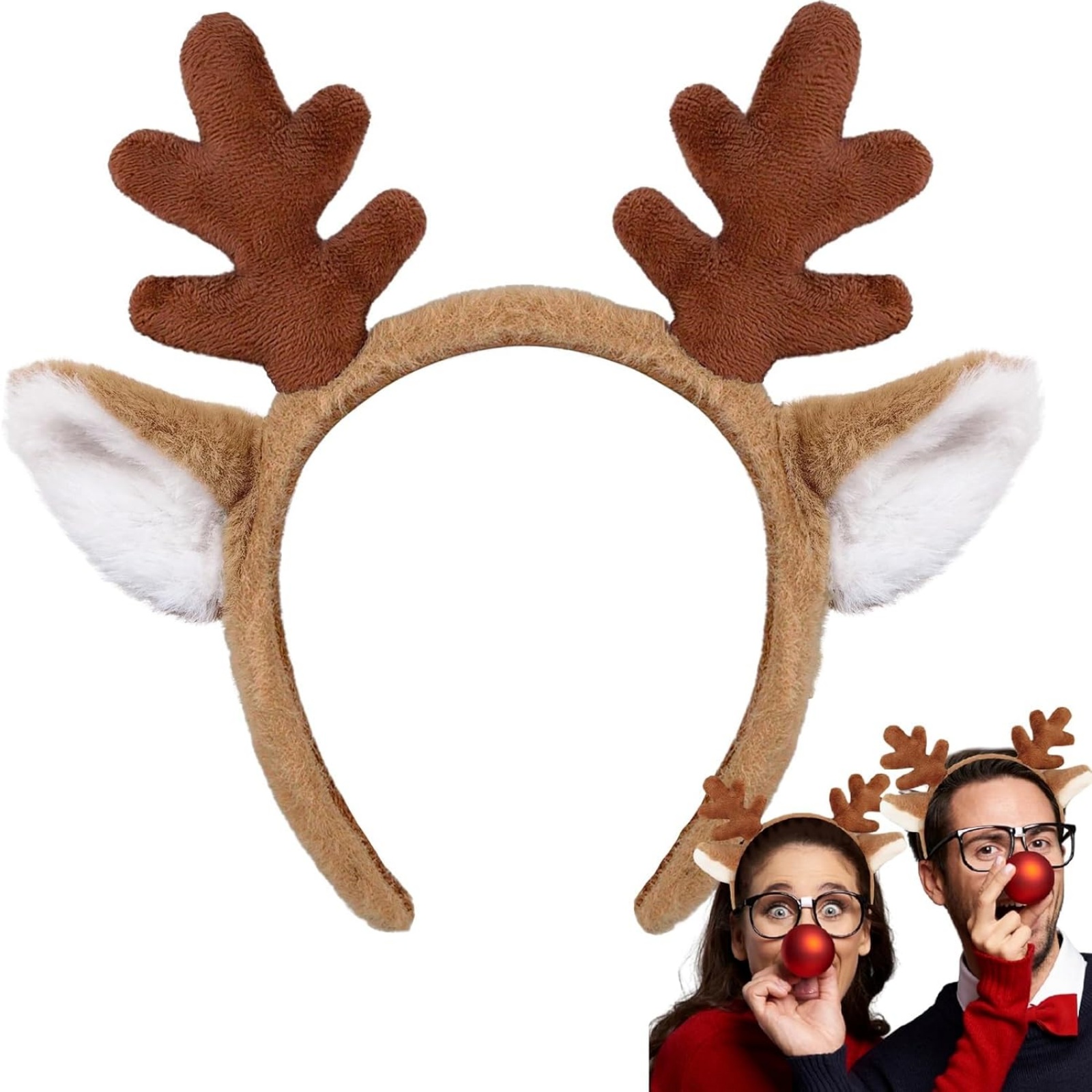 قطعة واحدة من عصابة رأس قرون ا - مراجعة Reindeer Antlers Headband وسعره