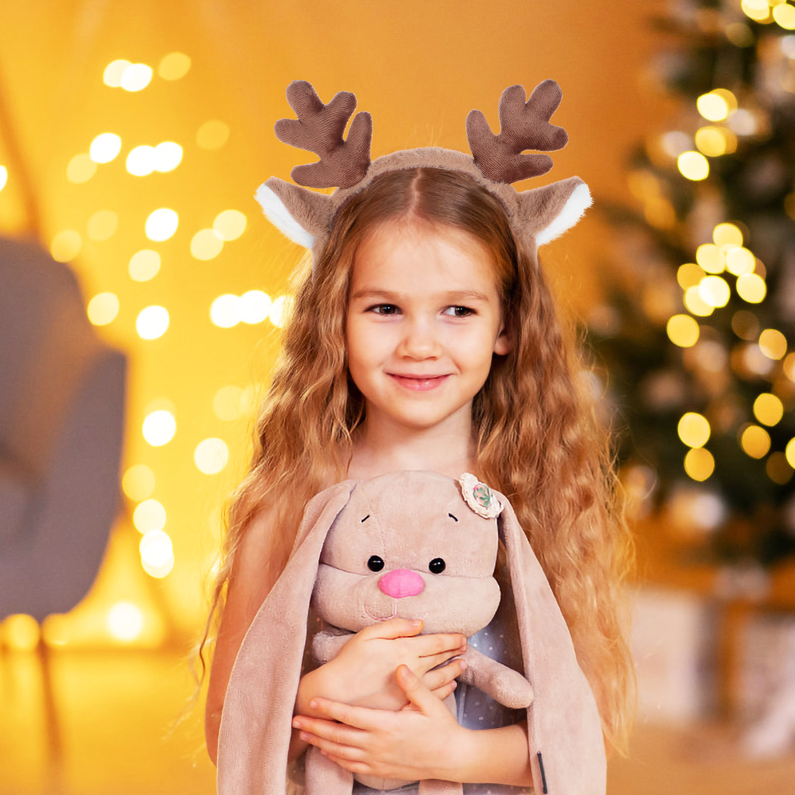 طوق رأس لعيد الميلاد بقرون الر - مراجعة Reindeer Antlers Headband وسعره