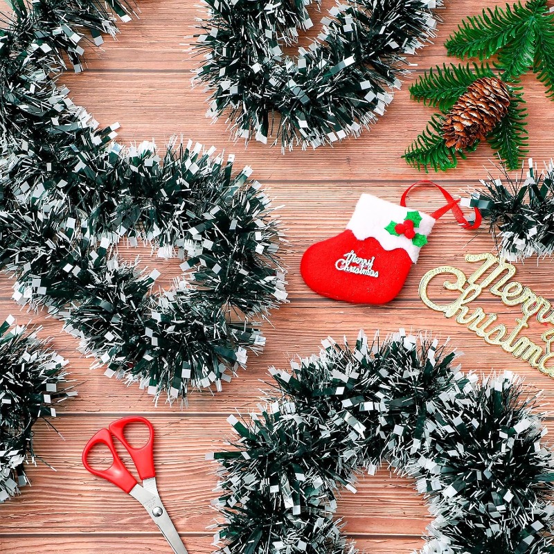 شريط زينة عيد الميلاد بطول 2/2 - مراجعة Tinsel Garland Decoration وسعره