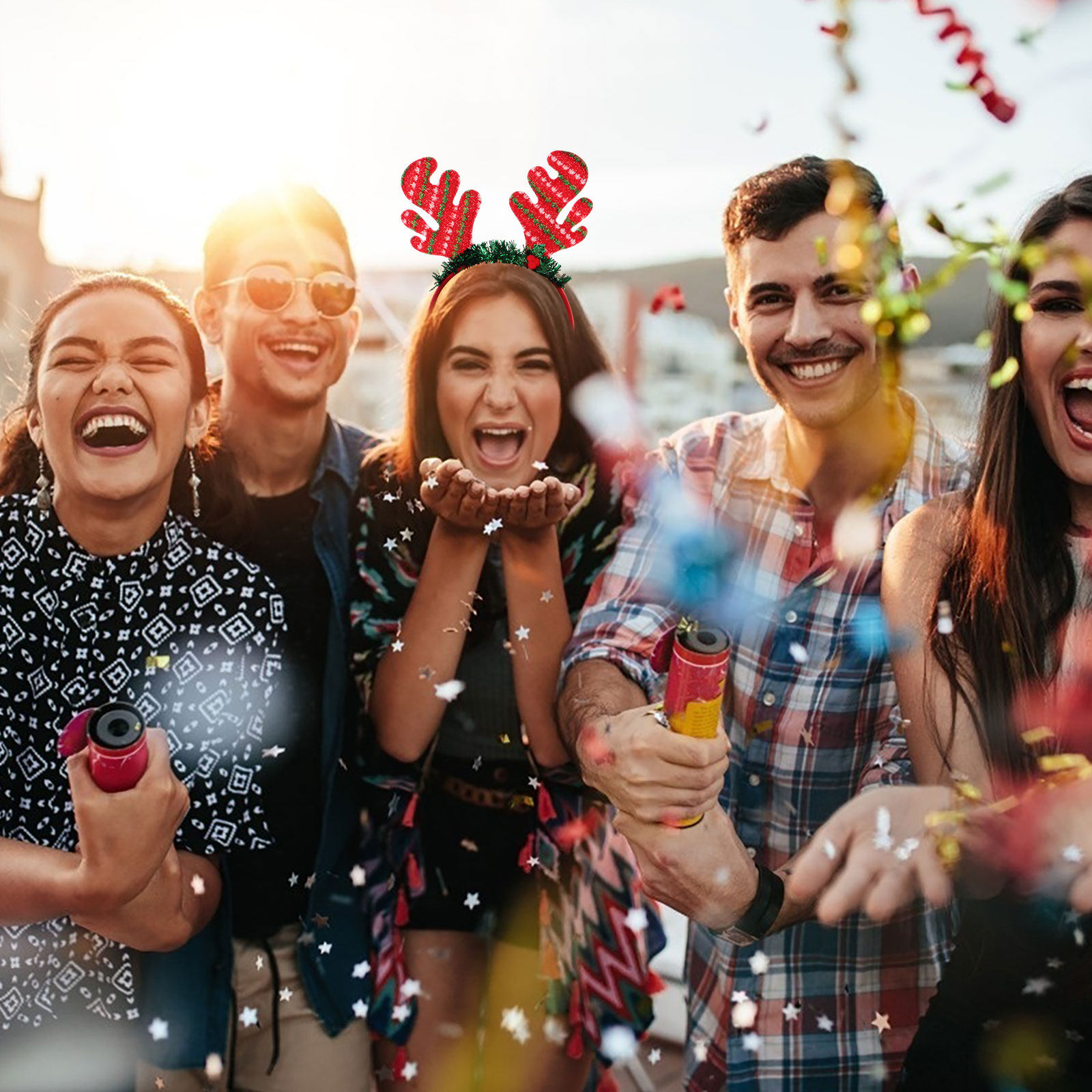 عصابة رأس بقرون الرنة لعيد الم - مراجعة Reindeer Antlers Headband وسعره