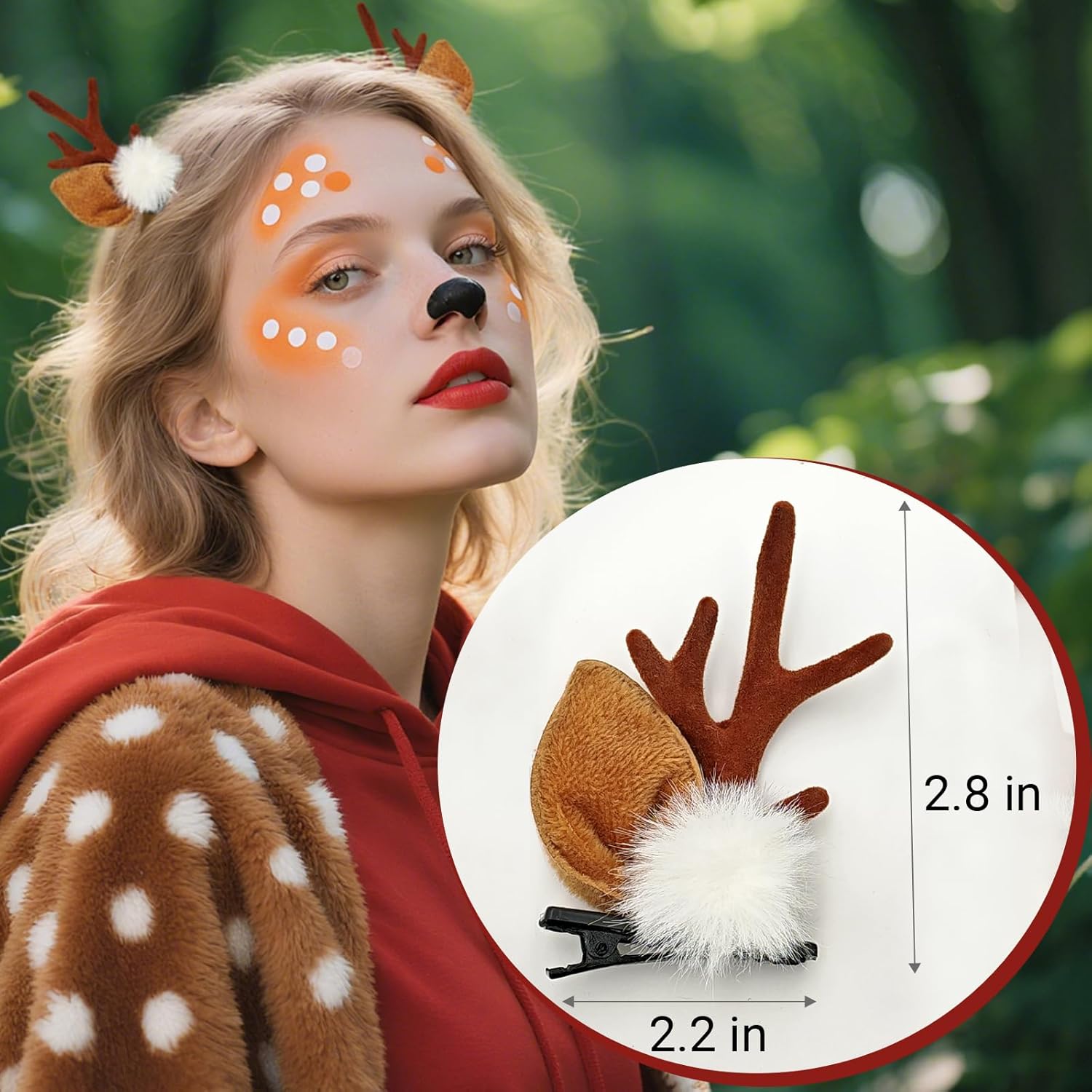 1/2 زوج من عصابات الرأس بتصميم - مراجعة Reindeer Antlers Headband وسعره